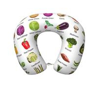 Gnbmvcc Introduction Of Various Vegetables Memory Foam Travel Neck Pillow Car Office Essential Flight Pillows For A Long Hauls Sleeping Rest
