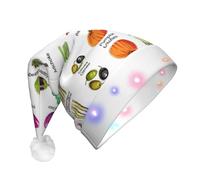 Gnbmvcc Introduction Of Various Vegetables Unisex Christmas Party Hat Classic Christmas Festive Holiday Gifts,Christmas Home Decor