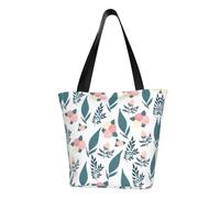 Gnbmvcc Pink Flower Ladies Shoulder Bag Handbag Shopping Bag, Daily Work, Fashion Personalized Travel Shopping Bag.