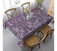 Gnbmvcc Sequin Pattern Rectangular Tablecloth 35x55in. (90x140cm) Kitchen Table Cover For Outdoor Garden Table.