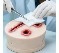 GNbow Laceration Simulator, Multitask Hemorrhage Control Model, Wound Packing Techniques Training Model, Stop The Bleed Training Kit for First Aid Practice (90 * 60MM)