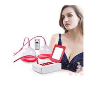 GNbow Multifunctional Electric Breast Massager, Powerful Vacuum Enlargement Machine Electric Massager with Double Cup, Anti-Sagging Firming Breast Blood Circulation
