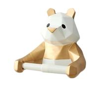 GNbow Wall-Mounted Toilet Roll Holder Panda Toilet Paper Holders Toilet Paper Dispenser For Bathroom(Gold)