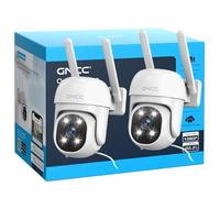GNCC 360°Pan-Tilt Outdoor Security Camera,Motion Detection,Two-Pack