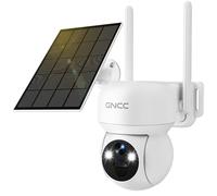 GNCC 4G LTE Solar Security Camera Outdoor with SIM Card, 2K, GW6 | No WiFi CCTV Camera Systems, Colour Night Vision, Smart Detection, Spotlight Warning, IP65, Unlimited Data Plan