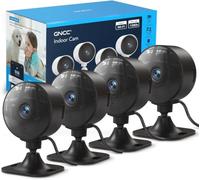 GNCC GC3 4-Pack Indoor Security Camera, 1080P Pet/Baby Camera, CCTV Camera | Easy Install, Fixed Lens, IR Night Vision, 2 Way Audio, APP Alert, SD Card or Paid Cloud, 2.4GHz WiFi Only, Plug-in