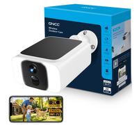 GNCC GW20 Solar Security Camera Outdoor Wireless 2K, Outdoor CCTV Camera with Battery for Home Security, 2.4GHz/5GHz WiFi, Colour/IR Night Vision, PIR