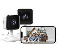 GNCC Indoor Camera 2K Security Camera 2 Packs CCTV Camera House Security, Home