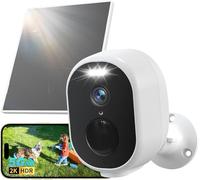 GNCC Security Camera Outdoor Wireless 2K Solar CCTV Camera Systems, 5GHz & 2.4GHz WiFi Cameras House Security, Colour Night Vision, Smart Detection, 2-way Audio, No Subscription, IP65, GW5Pro
