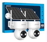 GNCC Solar CCTV Systems, 2MP Security Camera Outdoor Wireless, 2-Pack