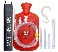 GNEGKLEAN Coffee Enema Bag Kit - 5.0ft Silicone Hose 2L Enemas at Home Water & Colon Detox Cleanse Kit