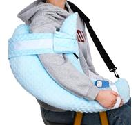 GNEGNI LIFE Rotator Cuff Pillow for Shoulder Surgery Recovery with Pocket- Soft Post-Op Support Cushion for Arm Pain Relief, Side Sleeper & Frozen Shoulder Comfort (Blue)