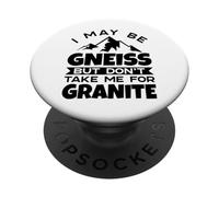 Gneiss Granite Rock Scientist Geology Funny Earth Science PopSockets Adhesive PopGrip