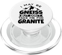 Gneiss Granite Rock Scientist Geology Funny Earth Science PopSockets PopGrip for MagSafe