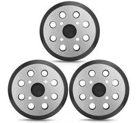 Gnellkoor 3 Pack 5" 8 Hole Hook & Loop Replacement Sander Pads Compatible with Ryobi Random Orbital Sander PCL406 RS240 RS280 RS281VS RS290 P410, Replacement Metal Backing Pad Parts # 030157001018