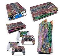 GNG PS5 Console GRAFFITI Skin Decal Vinal Sticker + 2 Controller Skins Set