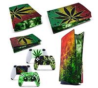 GNG PS5 Console WEED Skin Decal Vinal Sticker + 2 Controller Skins Set