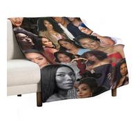GNHFNM Angela Bassett Blanket Fashionable Flannel Throw Blankets Fleece Soft Blanket Lightweight Plush Throw Blankets for Couch,Bed,Cozy Sofa Plush,Fans Lovers 80x100cm(30x40in)