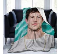 GNHFNM Dylan Minnette Bedding Fleece Blankets - Soft Lightweight Blanket Anti-Pilling Flannel Throw 4 Sizes