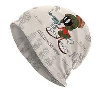 GNHFNM Slouchy Knit Hat Marvin Anime The Martian Beanie Hat Thin Skull Cap for Mens Women Gift Black