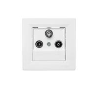 RTV-SAT antenna socket end 1 dB white from Asfora eph3500121