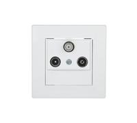 Schneider Electric eph3500221 Toma tv-r-sat Intermediate, White
