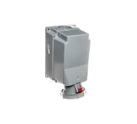 Gniazdo stałe 125A 5P 400V czerwone IP67 z dławikiem 145-6p