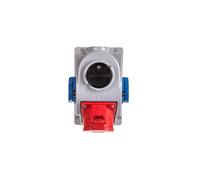 Gniazdo stałe z wyłącznikiem 0-1 32A 5P 400V + 2x2P+Z 230V IP44 COMBO-POL 960625
