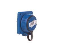 Gniazdo tablicowe 10/16A 2P+Z 230V /75x75/ niebieskie IP68 NAUTILUS 20341-8b
