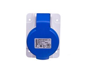 Gniazdo tablicowe 2P+Z 16A niebieskie IP44 PKF16F423