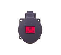 Gniazdo tablicowe 32A 5P 400V /70x70/ czarne IP44 325-6x
