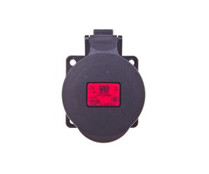 Gniazdo tablicowe 32A 5P 400V /70x70/ czarne IP44 325-6x