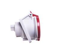 Gniazdo tablicowe skośne 5P 32A 400V czerwone IP44 3153 MEN3153