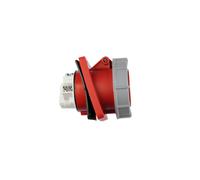 Gniazdo tablicowe skośne 63A 5P 400V /100x112/ czerwone IP67 POWER TWIST 435-6