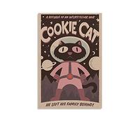 GNKIO Steven Universe Cookie Cat Poster Canvas Art Poster and Wall Art Picture Print Modern Family Bedroom Decor Poster 24 x 36 inches (60 x 90 cm)