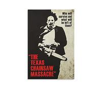 GNKIO Texas Chainsaw Massacre Leatherface Silhouette Horror Movie Poster Canvas Art Poster and Wall Art Picture Print Modern Family Bedroom Decor Wall Picture 12 x 18 Inch (30 x 45 cm)