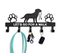 GNL Dog Leash Holder for Wall - Leash Holder Wall Mount Lets Go for a Walk - Key Holder for Wall Decorative - Key Rack Gift for Dog Lovers - Dog Leash Hooks for Wall - Dog Mom Gifts for Women