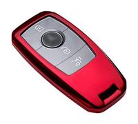 GNMBINC for Mercedes Benz Key Fob Cover, Premium ABS Magnetic Protecter Key Fob Case, Compatible with Mercedes-Benz 2017-2021 E-Class 2018-2021 S-Class 2019-2021 A-Class C-Class G-Class Keyshell(Red)