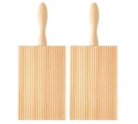Gnocchi Board, 2 Striped Butter Paddles for Pasta Making, 9x11 cm Gnocchi Pasta Board, Essential Kitchen Tool for Pasta Roller Machine, Butter Pats, Pasta Making Tools