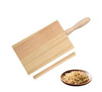 Gnocchi Board Gnocchi Pasta Board Natural Gnocchi Boards Paddle Spaghetti Maker Tool to Easily Create Authentic Homemade Pasta and Butter Wood Gnocchi Board + Stick 8.5x13.5cm