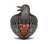 GNOCE Animals Charms 925 Sterling Silver Bead Charm fit All Bracelets Necklaces Gifts for Pet Lovers (Crow)