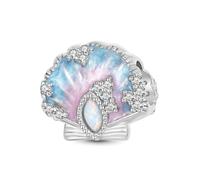 GNOCE Blue Starfish Charm Fantasy Ocean Heart Charm Ocean Blue Whale Charm 925 Sterling Silver Charm Fit Bracelet/Necklace Jewellery Gift for Women Girls Wife Daughter