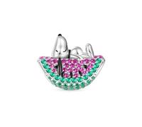 GNOCE Charm Bead Peanuts Snoopy DIY Charm 925 Sterling Silver Beads Charms for Women and Girls Fans Jewelry Gift (Snoopy Watermelon)