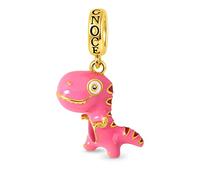 GNOCE Dinosaur Pendant Charm Sterling Silver Animal Dangle Charm for Dragon Lovers Fit Bracelet/Necklace for Women Girls Wife Daughter (Pink)