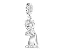 GNOCE Gargamel Pendant Dangle Charm Cute Cartoon Character Charm S925 Sterling Silver Pendant Dangle Charms for Women Wife Jewelry Gifts