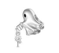 GNOCE Halloween Charm Sterling Silver Bead Charm Craft Style Beads For All Bracelets Perfect Jewelry Gift For Friends/Family