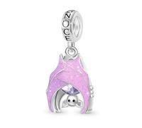 GNOCE Halloween Magical Wings Bat Pendant Dangle Charm 925 Sterling Silver Charms for Bracelet Gift For Women Girls Fit Neckalce/Bracelet…