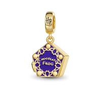 GNOCE Harry Potter Hedwig,Sorting Hat,Deathly Hallows Charm 925 Sterling Silver Pendant Dangle Charm Fit Bracelet for Women Wife Daughter Jewellery Gift (Chocolate Frog)