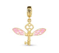 GNOCE Harry Potter Hedwig,Sorting Hat,Deathly Hallows Charm 925 Sterling Silver Pendant Dangle Charm Fit Bracelet for Women Wife Daughter Jewellery Gift (Winged Key)