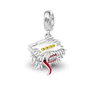 GNOCE Harry Potter Hedwig,Sorting Hat,Deathly Hallows Charm 925 Sterling Silver Pendant Dangle Charm Fit Bracelet for Women Wife Daughter Jewellery Gift (Monster Book)